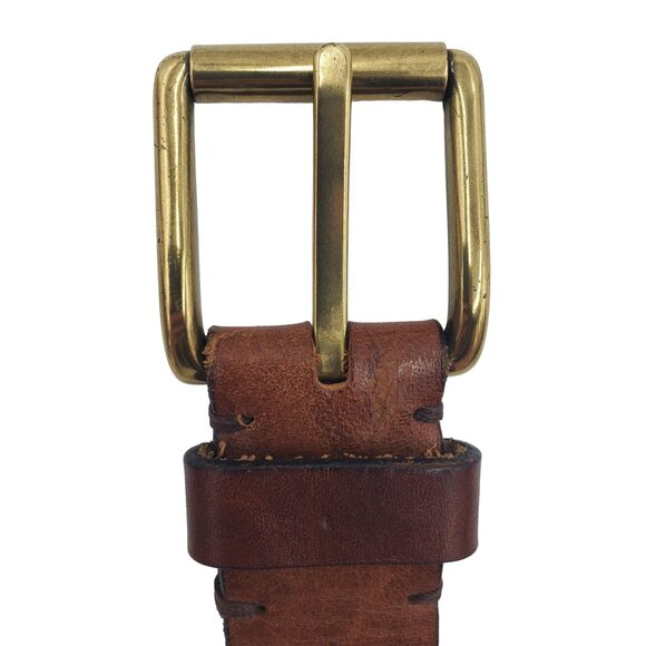 WILL Men's Size 40 Brown Leather Braided Woven Belt Adler Family Co Oregon 60157 - Picture 5 of 10